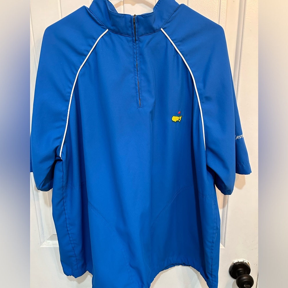 The Masters warmup 1/4 zip short sleeve